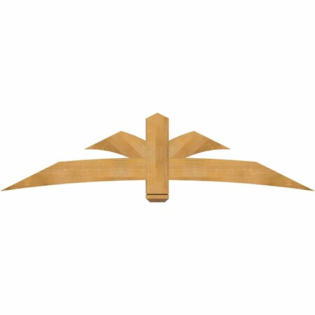 Ekena Millwork Davenport Rough Sawn Timber Gable Bracket, Western Red Cedar, 84"W x 21"H x 4"D x 6"F, 6/12 Pitch GBW084X21X0406DAV00RWR